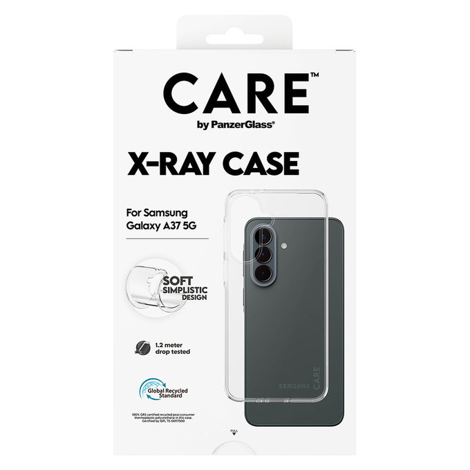 Caz X-Ray pentru Samsung Galaxy A37, Transparent, PanzerGlass