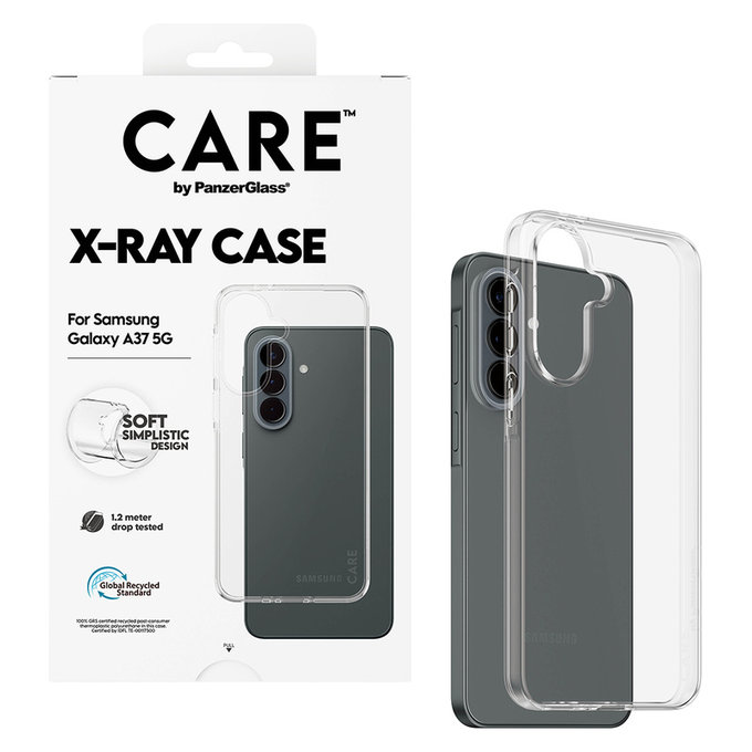 Caz X-Ray pentru Samsung Galaxy A37, Transparent, PanzerGlass