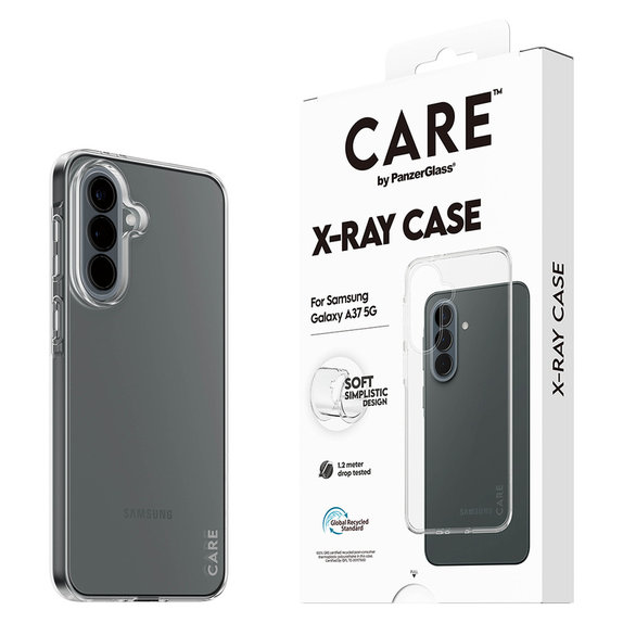Caz X-Ray pentru Samsung Galaxy A37, Transparent, PanzerGlass