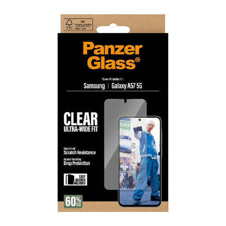 PanzerGlass - Sticlă securizată UWF cu aplicator pentru Samsung Galaxy A57, transparentă