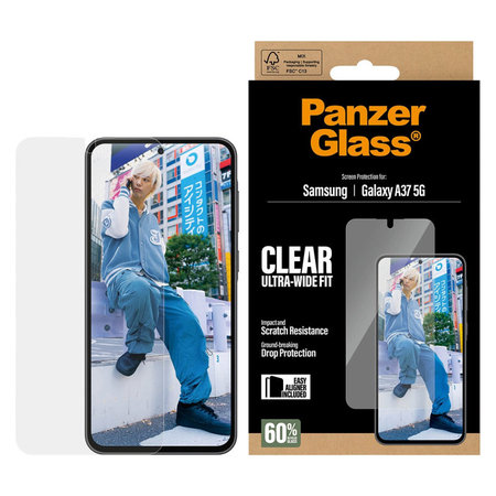 PanzerGlass - Sticlă securizată UWF cu aplicator pentru Samsung Galaxy A37, transparentă