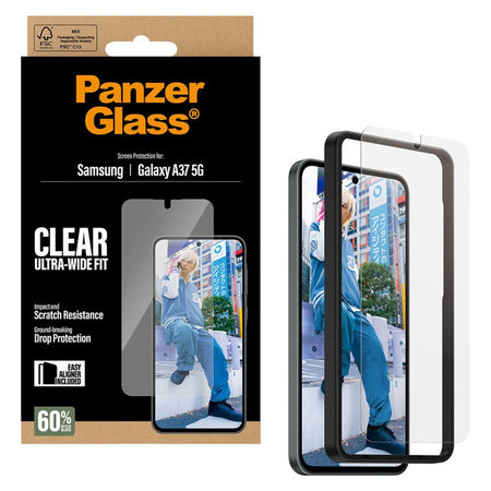 PanzerGlass - Sticlă securizată UWF cu aplicator pentru Samsung Galaxy A37, transparentă