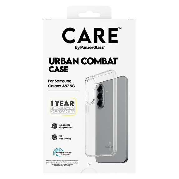 Caz Urban Combat pentru Samsung Galaxy A57, Transparent, PanzerGlass