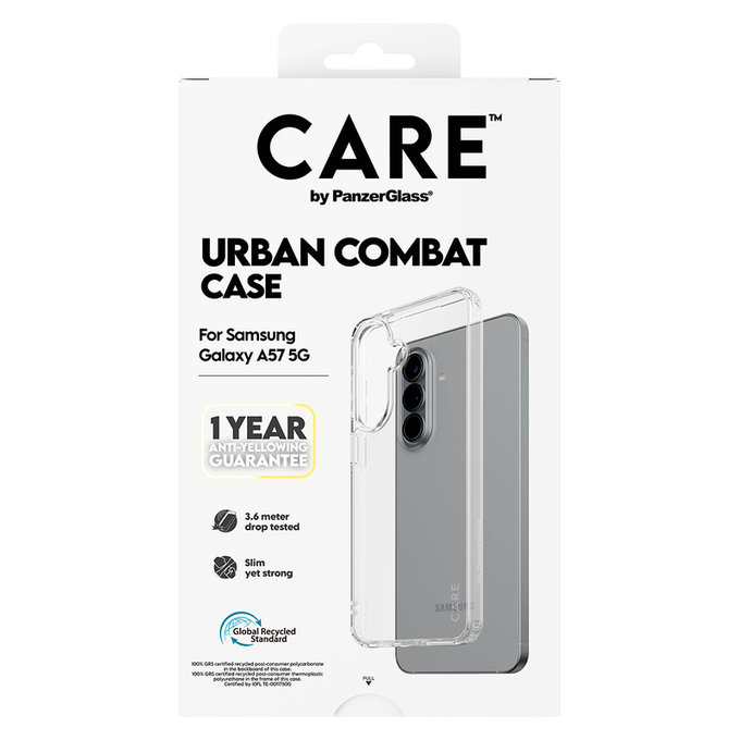 Caz Urban Combat pentru Samsung Galaxy A57, Transparent, PanzerGlass