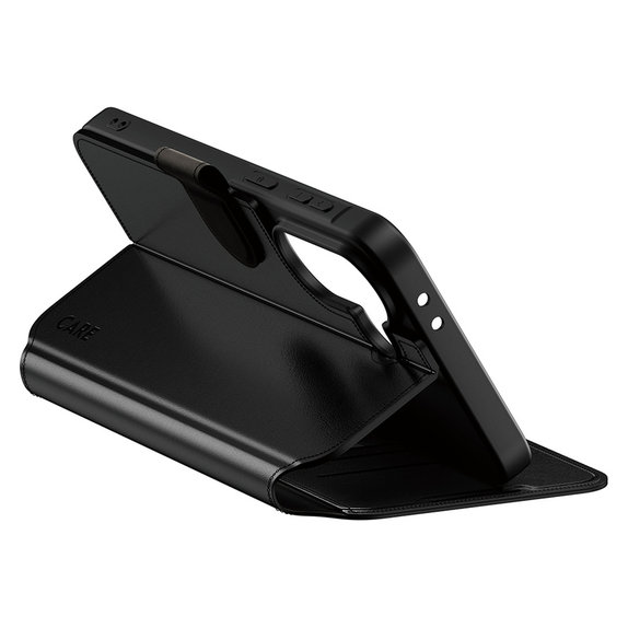 Caz Wallet Kickstand pentru Samsung Galaxy A37, Negru, PanzerGlass
