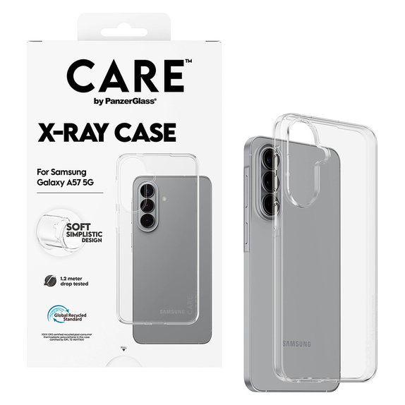 Caz X-Ray pentru Samsung Galaxy A57, Transparent, PanzerGlass