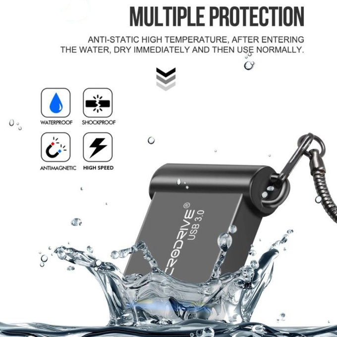 Stick USB metalic 64 GB, USB 3.0, argintiu