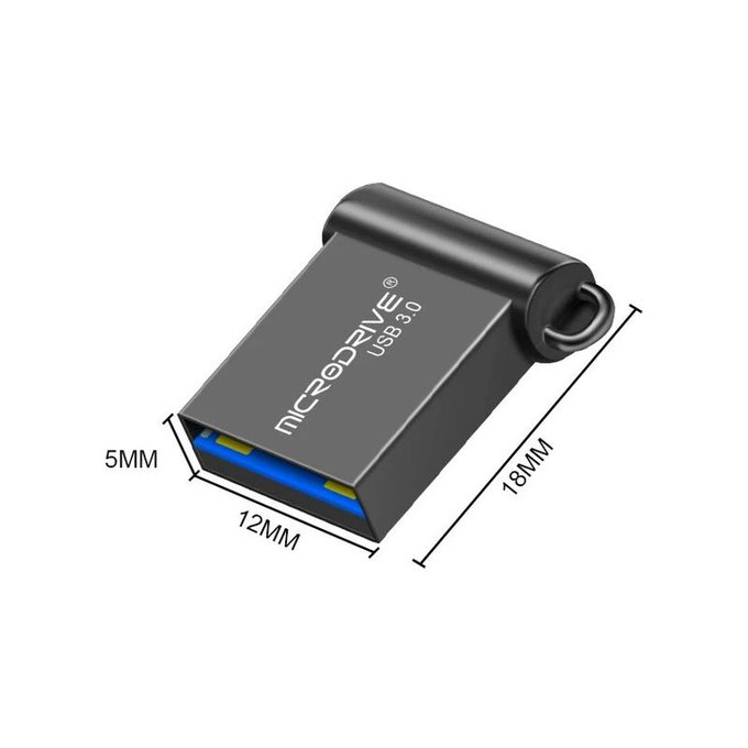 Stick USB metalic 64 GB, USB 3.0, argintiu