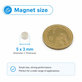 Magnet cilindric din neodim N35, 5 x 3mm, 200buc.