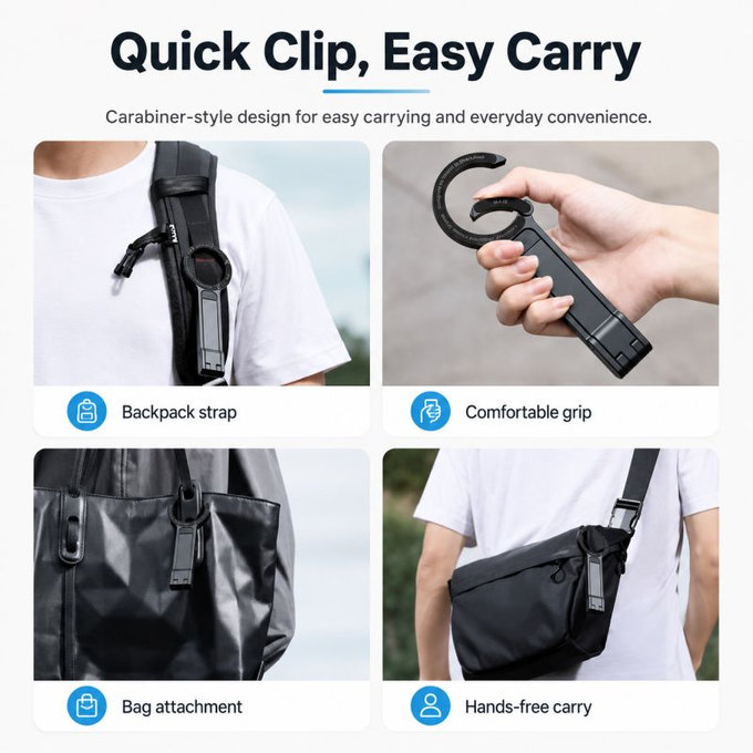 Suport magnetic pliabil pentru telefon, compatibil cu MagSafe, negru