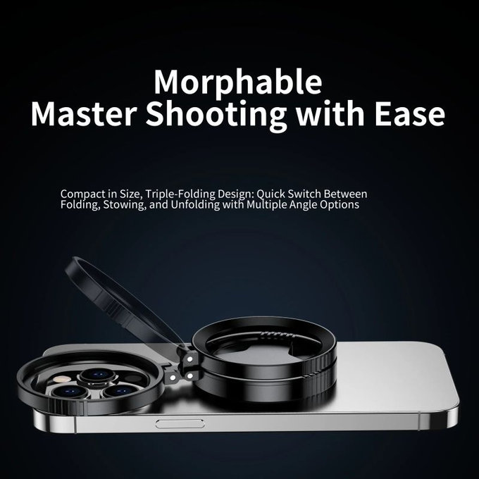 Filtru polarizator CPL de 52mm cu suport magnetic pentru smartphone