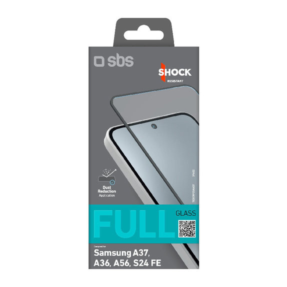 SBS - Geam Securizat Full Cover pentru Samsung Galaxy A37, A36, A56, S24 FE, negru