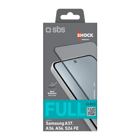 SBS - Geam Securizat Full Cover pentru Samsung Galaxy A37, A36, A56, S24 FE, negru