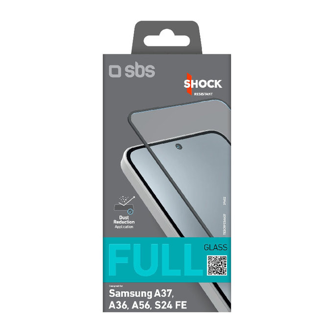 SBS - Geam Securizat Full Cover pentru Samsung Galaxy A37, A36, A56, S24 FE, negru
