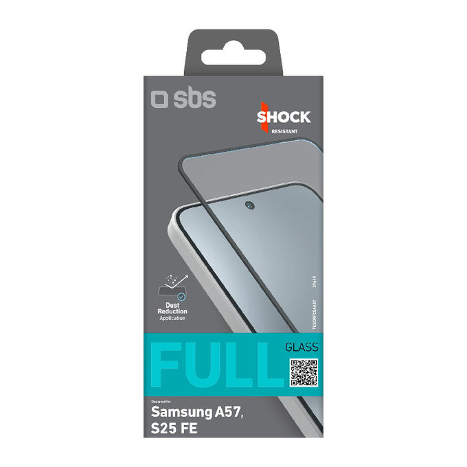 SBS - Geam Securizat Full Cover pentru Samsung Galaxy A57, negru