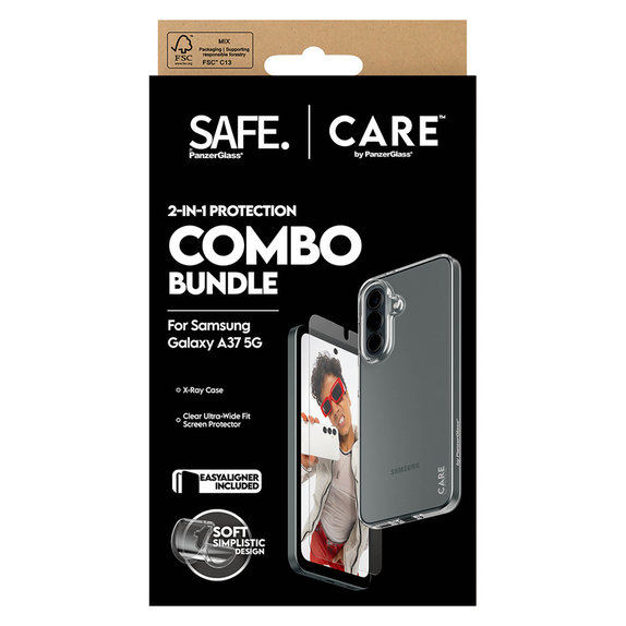 Bundle 2 în 1 pentru Samsung Galaxy A37, PanzerGlass