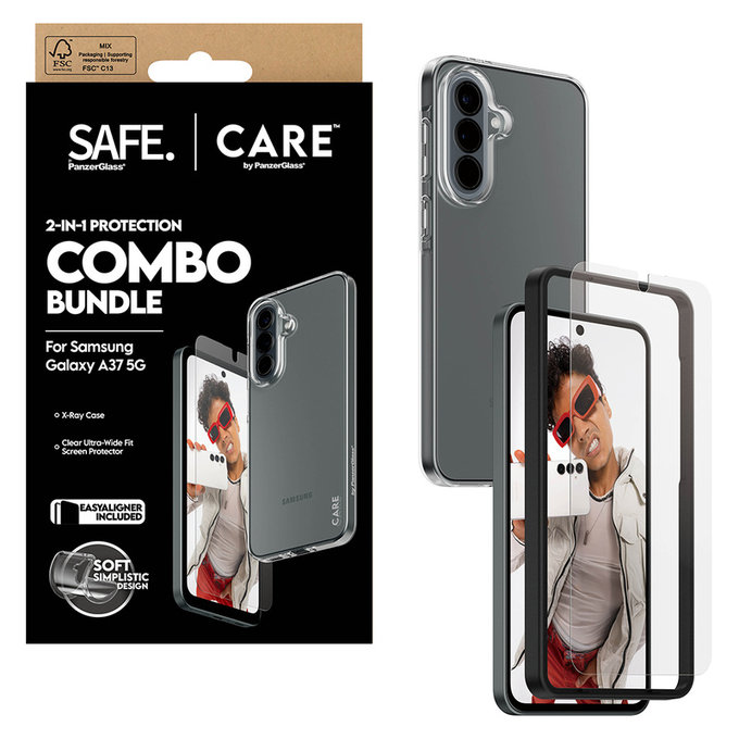 Bundle 2 în 1 pentru Samsung Galaxy A37, PanzerGlass
