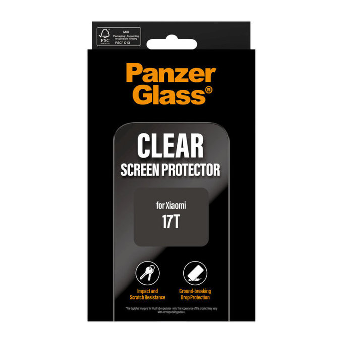 Sticlă securizată UWF pentru Xiaomi 17T, Negru, PanzerGlass