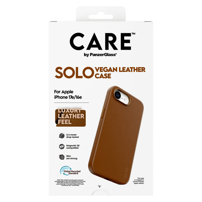 Caz Solo pentru iPhone 17e/16e, Maro, PanzerGlass