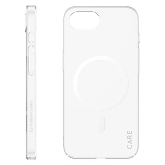 Caz SL1M cu MagSAFE by PanzerGlass pentru iPhone 17e/16e, Transparent, PanzerGlass