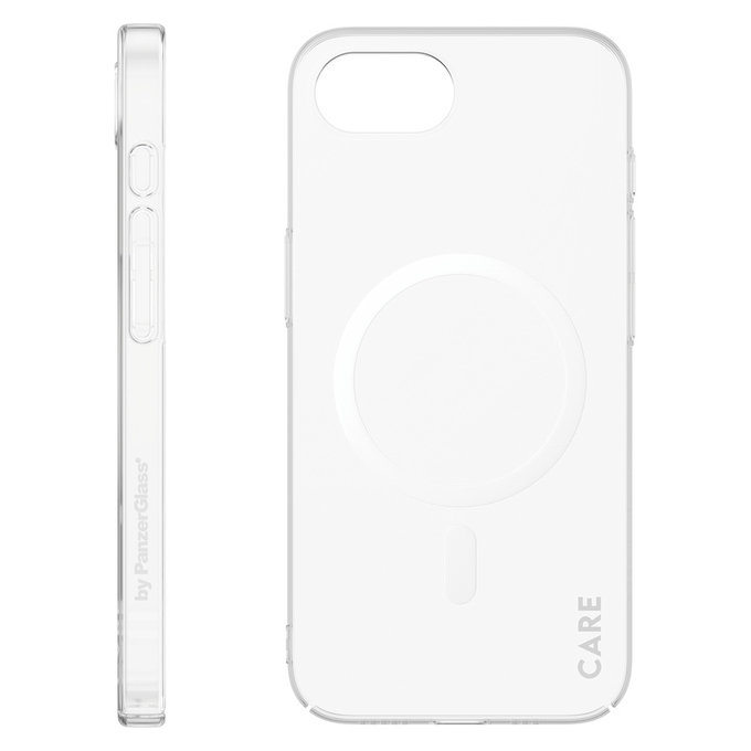 Caz SL1M cu MagSAFE by PanzerGlass pentru iPhone 17e/16e, Transparent, PanzerGlass