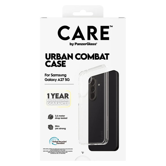 Caz Urban Combat pentru Samsung Galaxy A27, Transparent, PanzerGlass