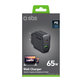 Adaptor de călătorie USB-A/USB-C, GaN, 65 W PD, negru, SBS