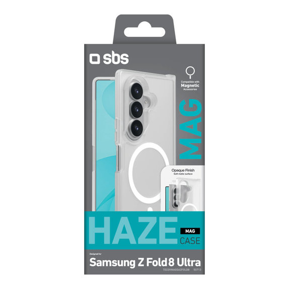 Husă Haze Mag pentru Samsung Galaxy Z Fold8 Ultra, Transparentă, SBS