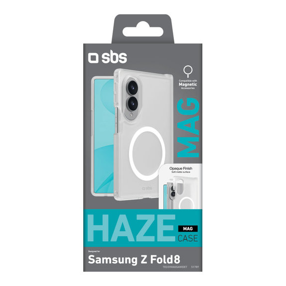Husă Haze Mag pentru Samsung Galaxy Z Fold8, Transparentă, SBS