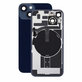 Sticlă carcasă spate pentru iPhone 14, Midnight, Pulled A