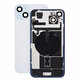 Sticlă carcasă spate pentru iPhone 15 Plus, Blue, Pulled A