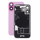 Sticlă carcasă spate pentru iPhone 16, Pink, Pulled A