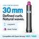Accesoriu lung pentru bucle pentru Dyson Airwrap HS01, HS05, 30 mm, Nickel / Fuchsia