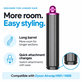 Accesoriu lung pentru bucle pentru Dyson Airwrap HS01, HS05, 40 mm, Nickel / Fuchsia