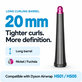 Accesoriu lung pentru bucle pentru Dyson Airwrap HS01, HS05, 20 mm, Nickel / Fuchsia