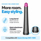 Accesoriu lung pentru bucle pentru Dyson Airwrap HS01, HS05, 20 mm, Nickel / Fuchsia