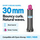 Accesoriu scurt pentru bucle pentru Dyson Airwrap HS01, HS05, 30 mm, Nickel / Fuchsia
