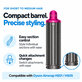 Accesoriu scurt pentru bucle pentru Dyson Airwrap HS01, HS05, 40 mm, Nickel / Fuchsia