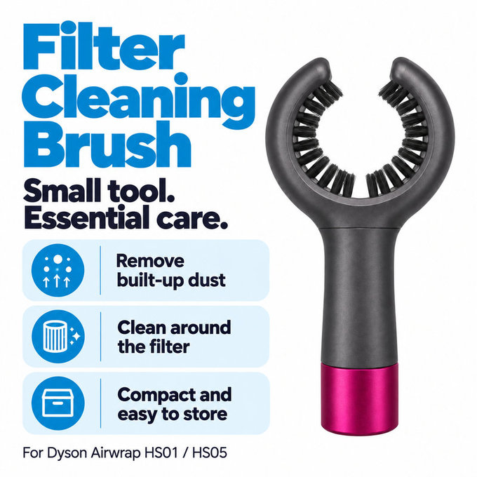 Perie pentru curățarea filtrului pentru Dyson Airwrap HS01, HS05