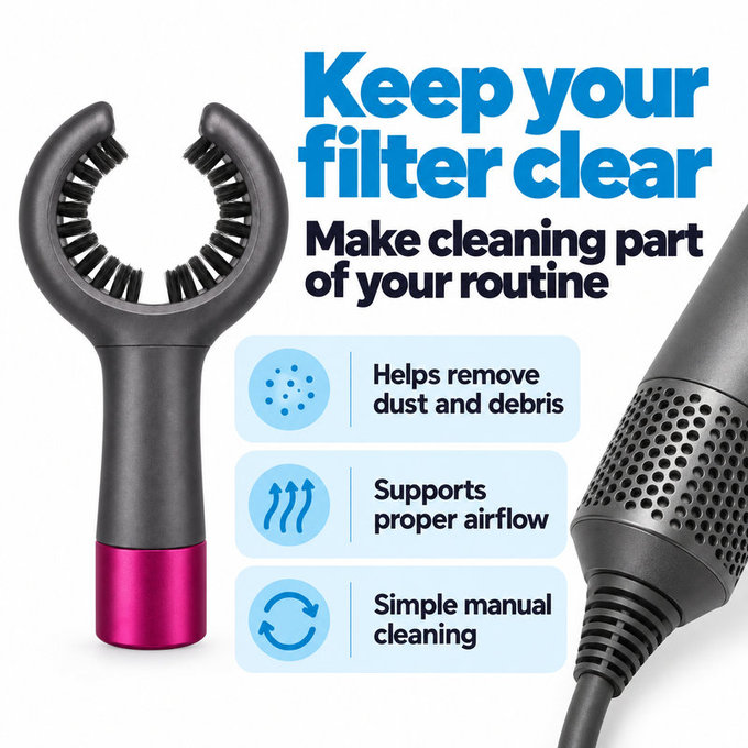 Perie pentru curățarea filtrului pentru Dyson Airwrap HS01, HS05