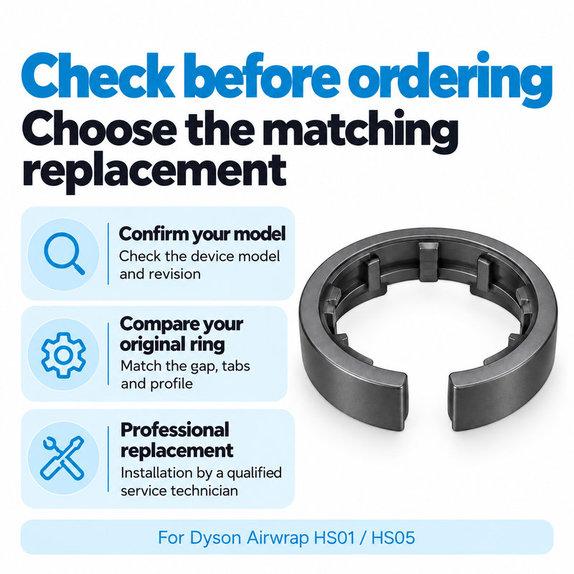 Inel de blocare a accesoriului pentru Dyson Airwrap HS01, HS05