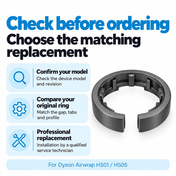 Inel de blocare a accesoriului pentru Dyson Airwrap HS01, HS05