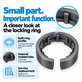 Inel de blocare a accesoriului pentru Dyson Airwrap HS01, HS05