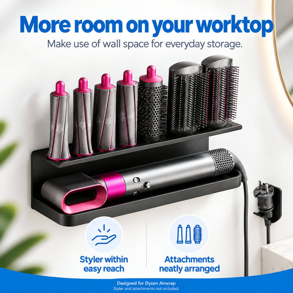 Suport de perete pentru Dyson Airwrap