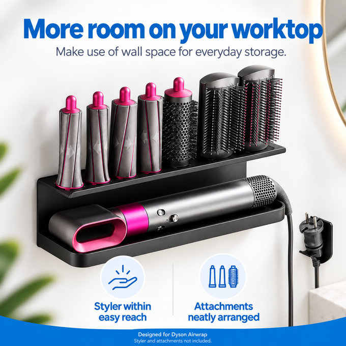 Suport de perete pentru Dyson Airwrap