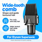 Pieptene cu dinți rari pentru Dyson Supersonic HD01, HD03, HD07, HD15, HD16