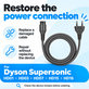 Cablu de alimentare pentru Dyson Supersonic HD01, HD03, HD07, HD15, HD16
