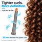 Accesoriu lung pentru bucle pentru Dyson Airwrap HS01, HS05, 20 mm, Nickel / Copper