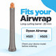Accesoriu lung pentru bucle pentru Dyson Airwrap HS01, HS05, 20 mm, Nickel / Copper