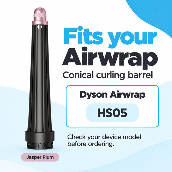 Accesoriu conic pentru bucle pentru Dyson Airwrap HS05, Jasper Plum